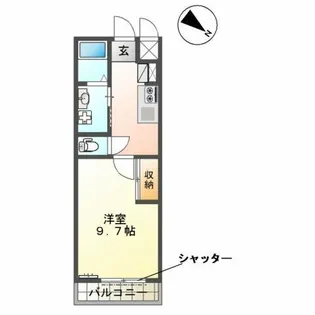 カメリアレジデンスヨコハマ【1階】の間取り