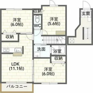 ポラリス栄【2階】の間取り