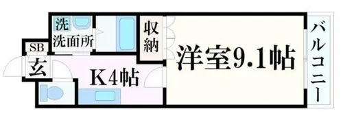カーサ・キアーラ【2階】の間取り