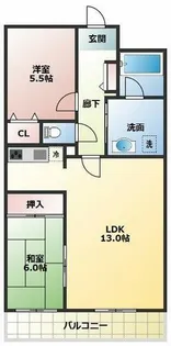 ラフィーネ香里園【3階】の間取り