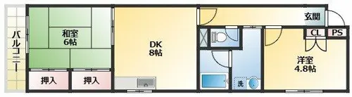 ローズコート【3階】の間取り