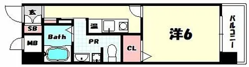 ドミール春日野道N【2階】の間取り