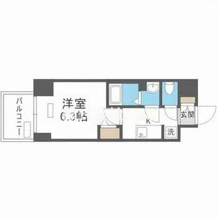 プレサンス堺筋本町ディスティニー【7階】の間取り