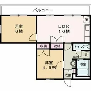ダイコーポ西藤江【3階】の間取り