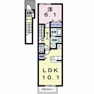 コルソプレッソ【2階】の間取り