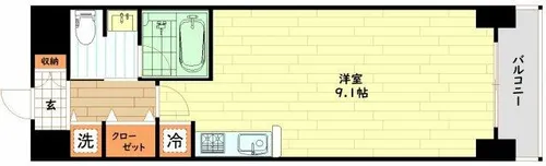 大阪府大阪市中央区安堂寺町2丁目【マンション】の間取り