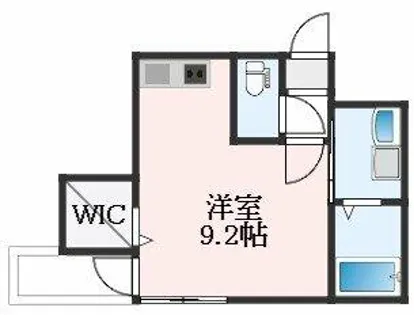ステラウッド古市【1階】の間取り