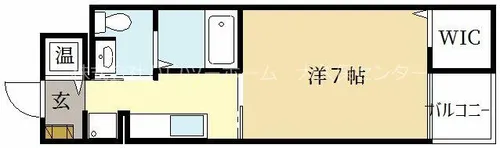 カルムアビタシオン宇治伊勢田【4階】の間取り