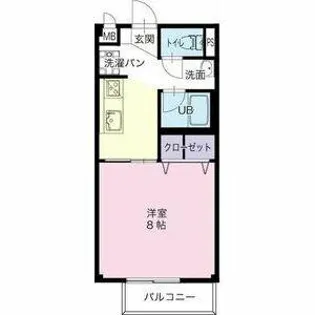 Surplus ラーム・ふじ【205号室】の間取り