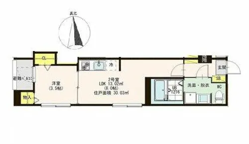 Lega庄内通【3階】の間取り