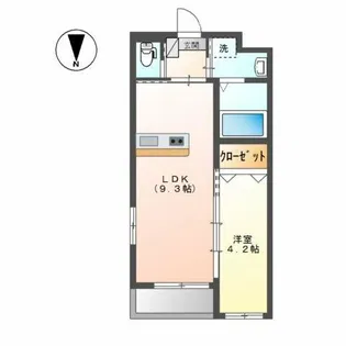 ベルクグランツ戸畑駅前【1階】の間取り