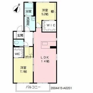 福岡県北九州市八幡東区石坪町【アパート】の間取り