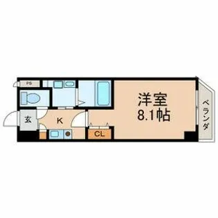 AHマンション泉【8階】の間取り