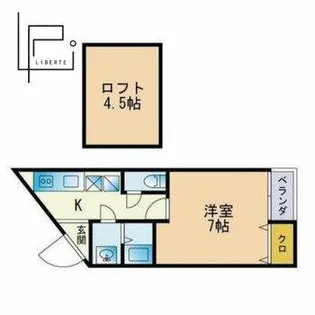 サンディア【1階】の間取り