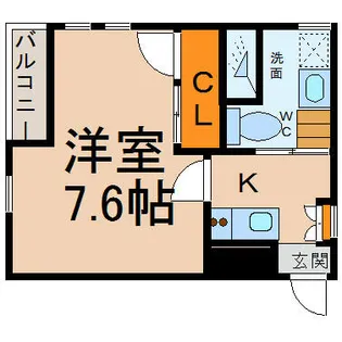 タペストリー伝馬【2階】の間取り