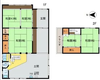 兵庫県姫路市網干区新在家【一戸建】の間取り
