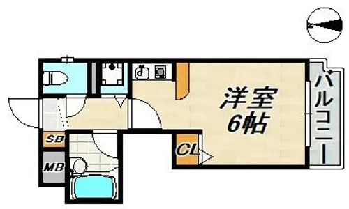 アネックス神戸【1階】の間取り
