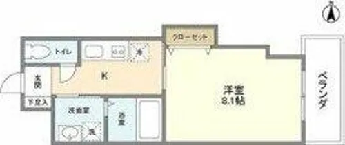 エルメディオ千種【8階】の間取り
