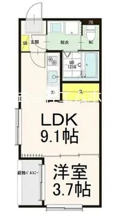 T.M.Apartment【1階】の間取り