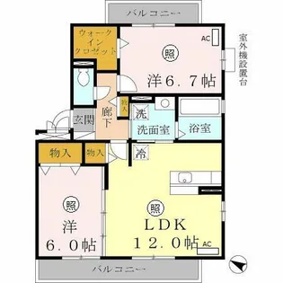 牛滝欅荘【3階】の間取り