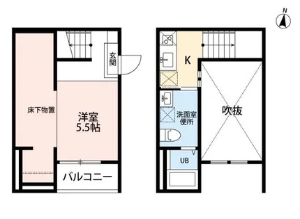 VIVA米野II【1階】の間取り