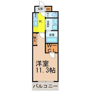 グランドソレイユ名駅【6階】の間取り