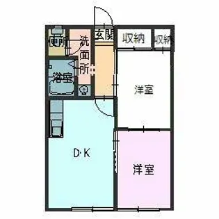 グリーンフレグランス【0102号室】の間取り