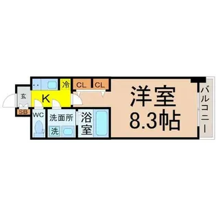 S-RESIDENCE名駅West【3階】の間取り