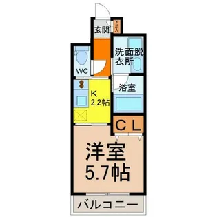 エスポアール泉【5階】の間取り