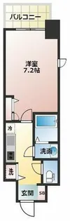 プランドール北浜【14階】の間取り