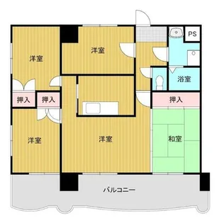 ニューエバーグリーン小倉【0407号室】の間取り