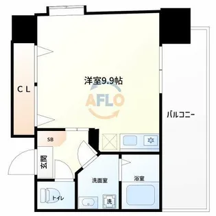 アスリート本町リバーウエスト【11階】の間取り