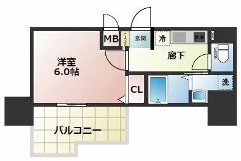 Dimus新大阪【7階】の間取り