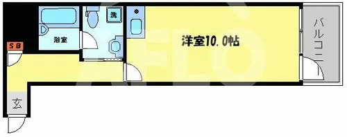 ダイアパレス堀江公園【201号室】の間取り