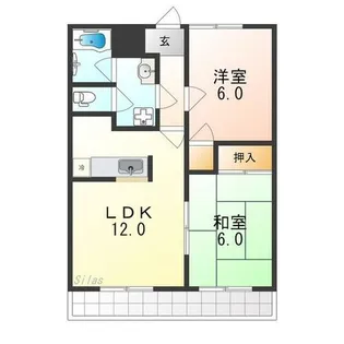 モアクレスト白鷺PartⅡ【2階】の間取り