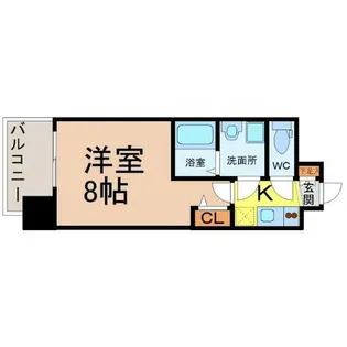 プレサンス久屋大通セントラルパーク【13階】の間取り