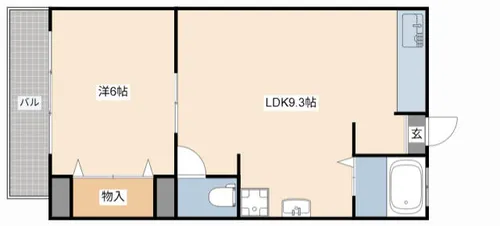 長田コーポ【302号室】の間取り