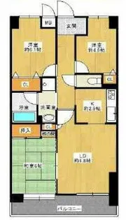 スペリオシティ泉北深井【7階】の間取り