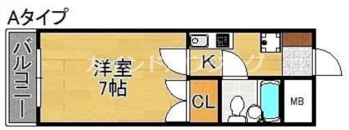 平田マンション【7階】の間取り