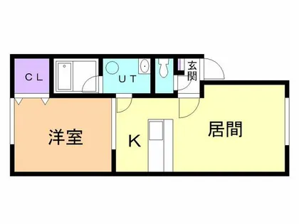 コスモXI【201号室】の間取り