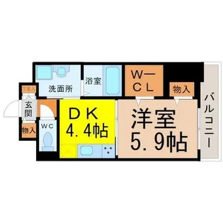 トレフルコート【9階】の間取り