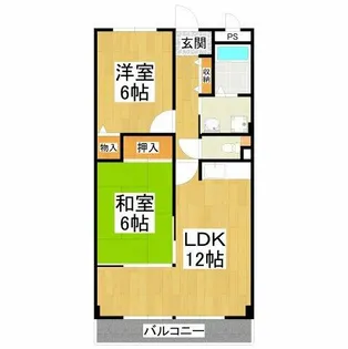 加寿栄荘【3階】の間取り