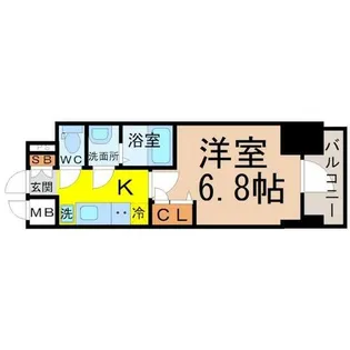 プレサンス名古屋幅下ファビュラス【11階】の間取り