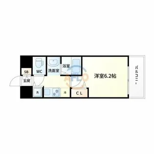ララプレイス新大阪シエスタ【12階】の間取り