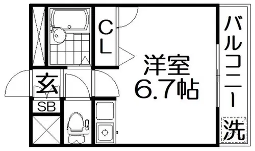 ポポハイツ【2階】の間取り