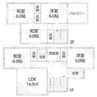 兵庫県姫路市緑台2丁目【一戸建】の間取り