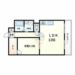 レインボーコートパートⅡ【4階】の間取り