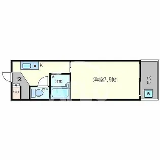 ティックランド南船場【7階】の間取り