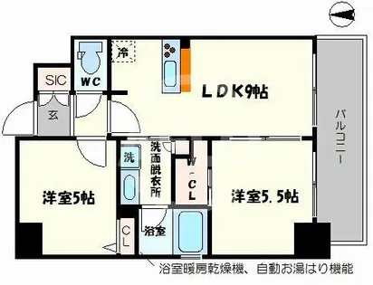 エステムコート難波Vブロード【11階】の間取り