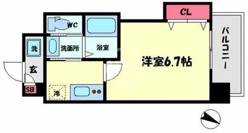 Luxeドーム前Ⅰ【2階】の間取り